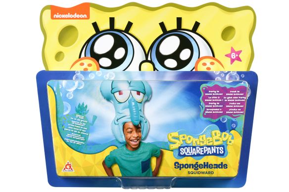 Игрушка-головной убор SpongeBob SpongeHeads Squidward EU690603 фото