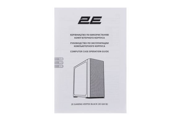 2E Gaming Корпус Vertex GI01B без БЖ 2xUSB3.0, 1xUSBType-C, 3x140мм ARGB, 1x120мм ARGB, VGA 380мм, LCS ready, контролер з пультом, TG Side Panel, EATX, чорний 2E-GI01B фото