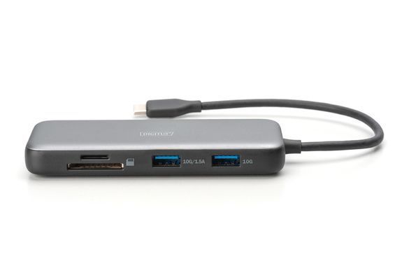 Digitus Док-станція DIGITUS USB-C > 2xHDMI/2xUSB-A/USB-C/SD/MicroSD/RJ54 DA-70915 фото