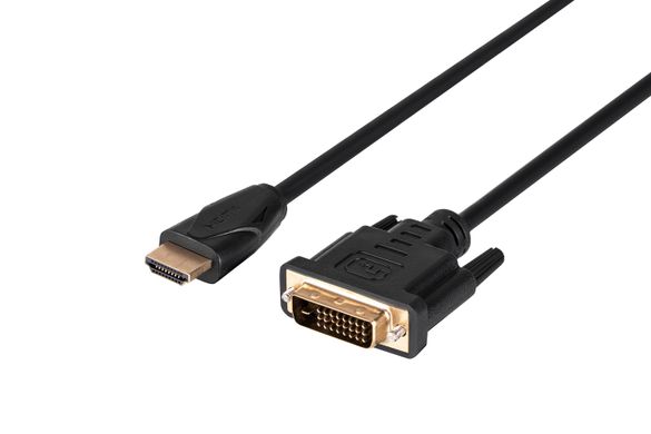Кабель 2E HDMI - DVI 24+1(AM/AM), Molding Type, black, 1.8m - купити в інтернет-магазині Coolbaba Toys