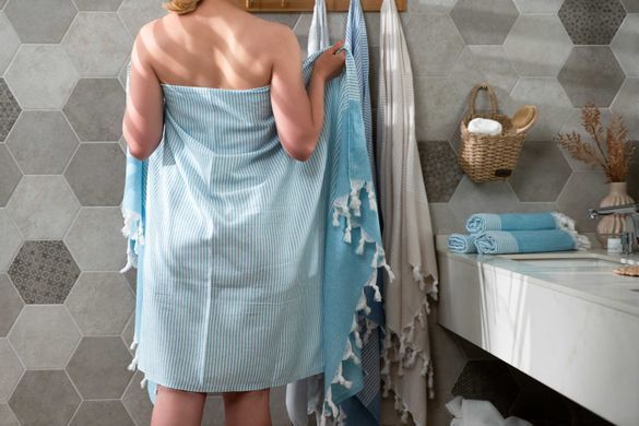 ARDESTO Полотенце SPA 90х170см, 100% хлопок, аква