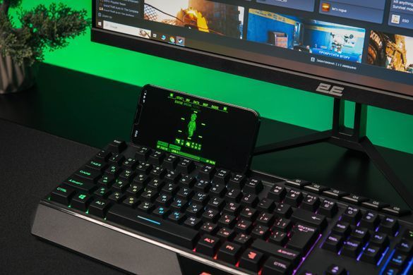 2E Gaming Клавіатура KG315 RGB USB Black Ukr 2E-KG315UBK фото
