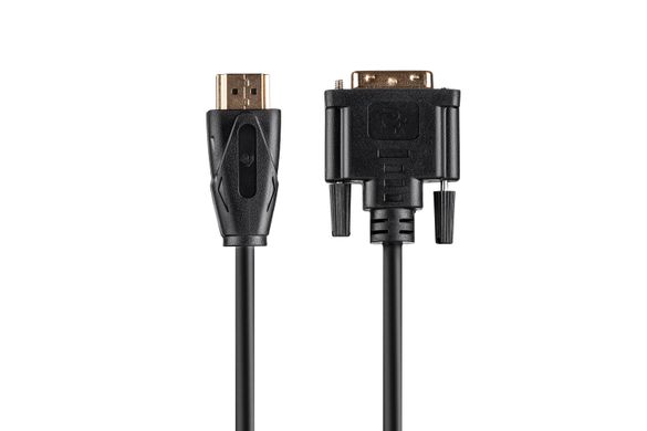 Кабель 2E HDMI - DVI 24+1(AM/AM), Molding Type, black, 1.8m - купити в інтернет-магазині Coolbaba Toys