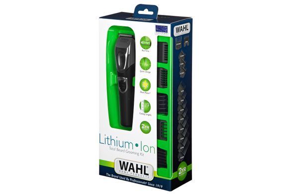 Moser Триммер WAHL Total Beard Grooming Kit для бороды и усов, сеть+акум., насадок-12, сталь, черный 09854-2916 фото