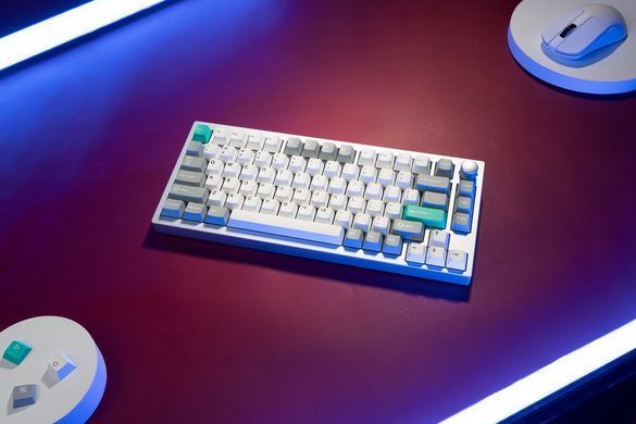 Lemokey Клавиатура механическая P1 Pro 84Key, Super Red, WL/BT/USB-A, QMK/VIA, Hot-Swap, EN/UKR, RGB, Knob, Space Silver P1P-X1-UA фото