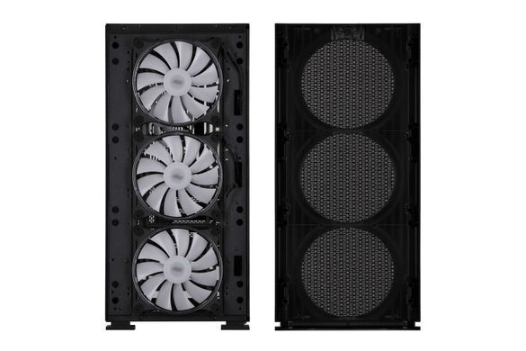 2E Gaming Корпус Vertex GI01B без БЖ 2xUSB3.0, 1xUSBType-C, 3x140мм ARGB, 1x120мм ARGB, VGA 380мм, LCS ready, контролер з пультом, TG Side Panel, EATX, чорний 2E-GI01B фото