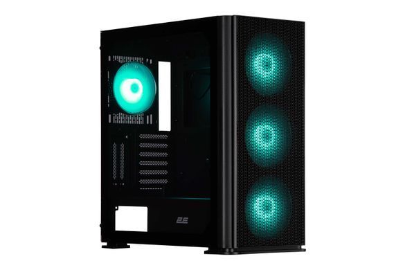 2E Gaming Корпус Vertex GI01B без БЖ 2xUSB3.0, 1xUSBType-C, 3x140мм ARGB, 1x120мм ARGB, VGA 380мм, LCS ready, контролер з пультом, TG Side Panel, EATX, чорний 2E-GI01B фото