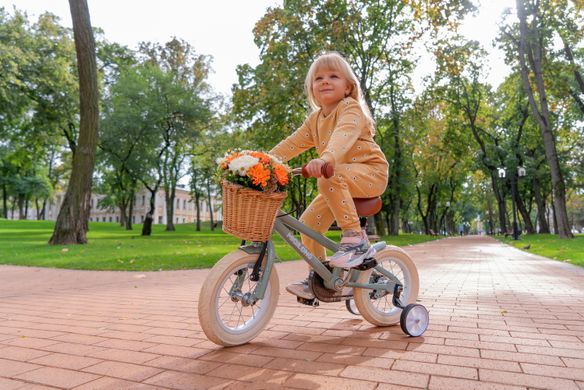 Детский велосипед Miqilong RM 12" бежевый ATW-RM12-BEIGE фото