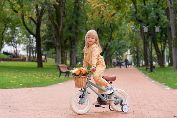 Дитячий велосипед Miqilong RM 12" бежевий ATW-RM12-BEIGE фото