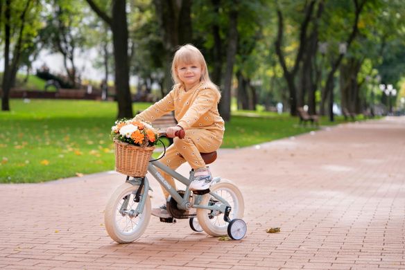 Детский велосипед Miqilong RM 12" бежевый ATW-RM12-BEIGE фото