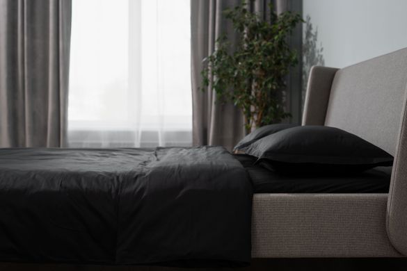 ARDESTO Простирадло Mix&Match Premium, 240x260см, 100% бавовна, сатин, чорний