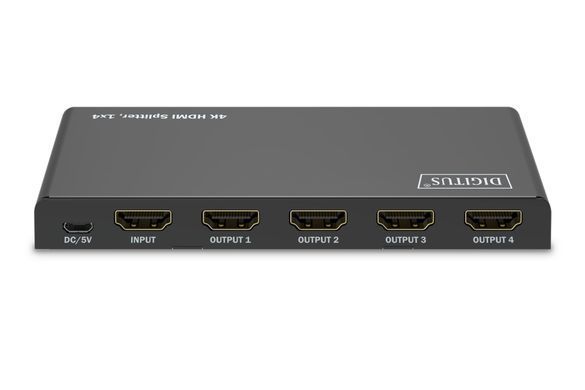 Digitus DIGITUS 1x4 HDMI Splitter, 4K/60Hz HDCP 2.2, EDID Control DS-55337 фото
