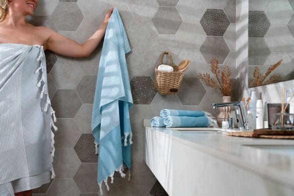 ARDESTO Полотенце SPA 90х170см, 100% хлопок, аква