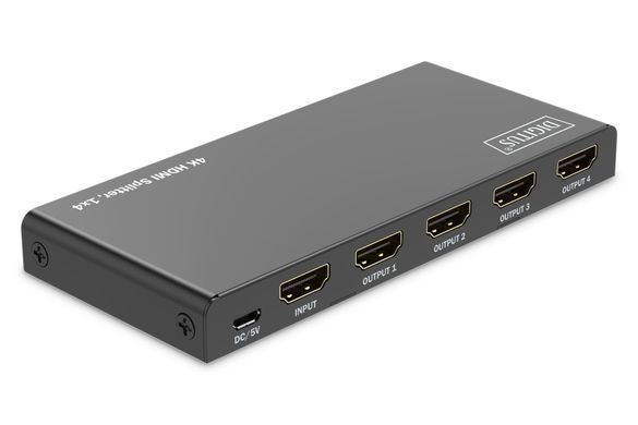 Digitus DIGITUS 1x4 HDMI Splitter, 4K/60Hz HDCP 2.2, EDID Control DS-55337 фото