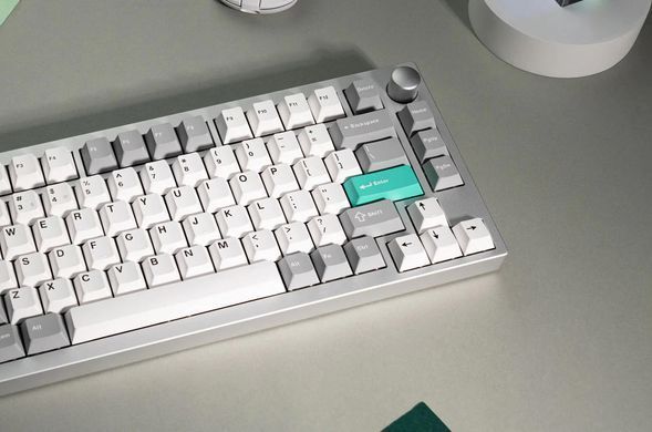 Lemokey Клавиатура механическая P1 Pro 84Key, Super Red, WL/BT/USB-A, QMK/VIA, Hot-Swap, EN/UKR, RGB, Knob, Space Silver P1P-X1-UA фото