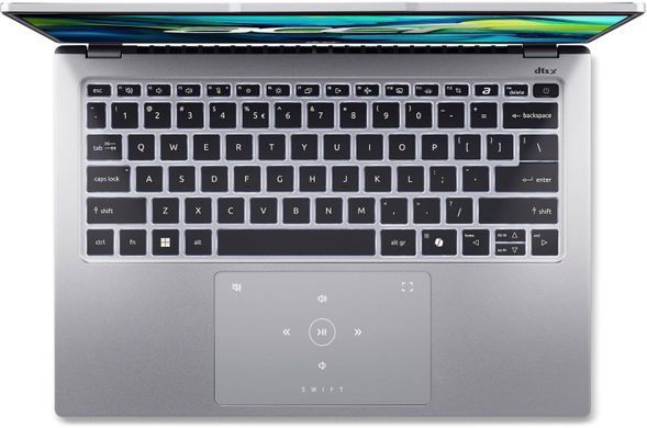 Acer Ноутбук Swift Go 14 SFG14-73 14" 2.8K OLED, Intel U7-155H, 32GB, F1TB, UMA, Win11, серебристый NX.KSGEU.005 фото