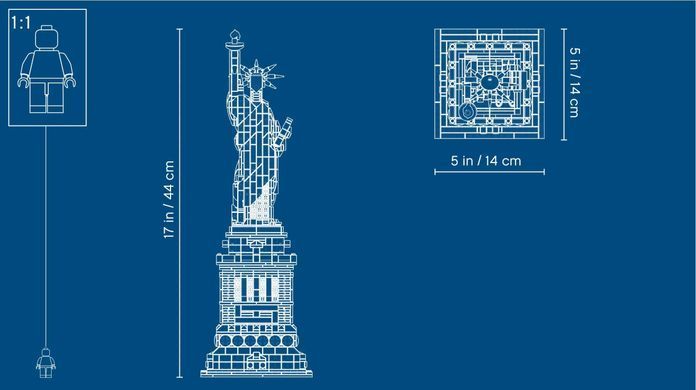 LEGO Конструктор Architecture Статуя Свободи 21042 фото