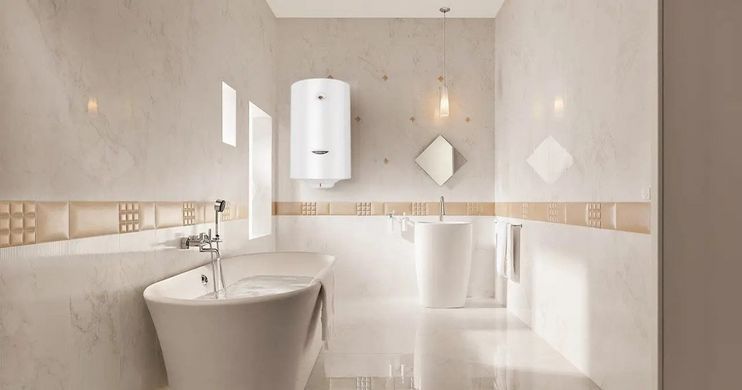 Ariston Водонагрівач електр. круглий SG1 EU, 50л, 1,5кВт, мех. кер-ння, C, Італія, білий