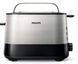 Philips Тостер Viva Collection, 1050Вт, пластик + металл , черный+нерж