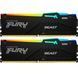 Kingston Пам'ять ПК DDR5 64GB KIT (32GBx2) 5600 FURY Beast 1 - магазин Coolbaba Toys