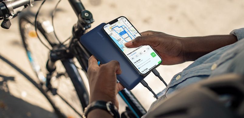 Belkin Акумулятор портативний літій-іонний Power Bank 20000мА&middot;год, 15Вт, 2хUSB-A/USB-C, блакитний BPB012BTBL фото