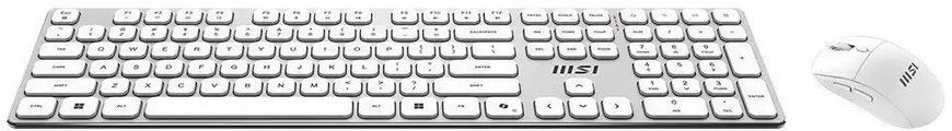 MSI Комплект клавиатура и мышь MSI FORGE K210 W COMBO WHITE UA, Wireless S11-43UA305-Y92 фото