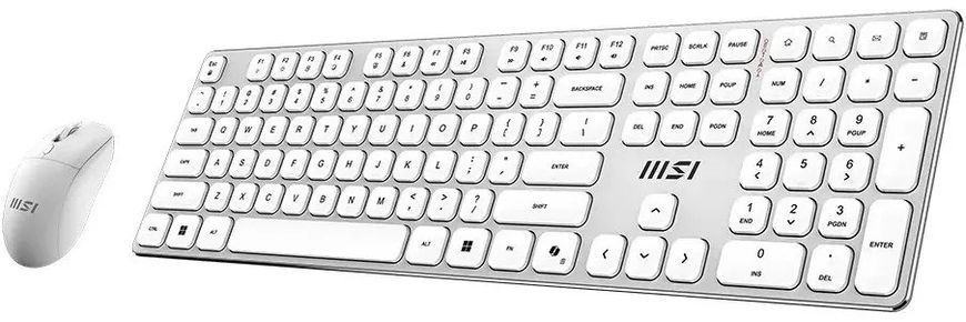MSI Комплект клавиатура и мышь MSI FORGE K210 W COMBO WHITE UA, Wireless S11-43UA305-Y92 фото