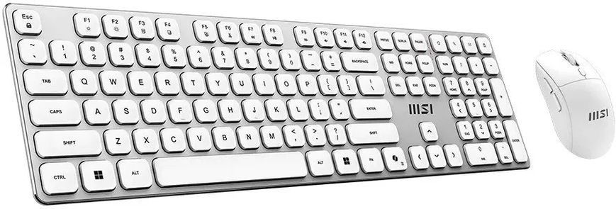 MSI Комплект клавиатура и мышь MSI FORGE K210 W COMBO WHITE UA, Wireless S11-43UA305-Y92 фото