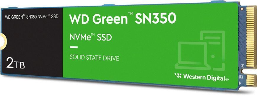 WD Накопитель SSD M.2 2TB PCIe 3.0 Green SN350 WDS200T3G0C фото