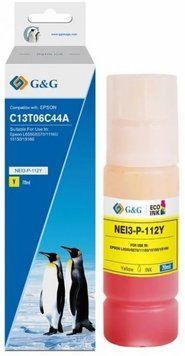 G&G Контейнер з чорнилом до Epson L15150/15160 Yellow pigm G&G-C13T06C44A фото
