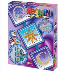 Набор для творчества Sequin Art SEASONS Космос, Солнце, Луна и звезды SA1511 фото