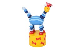 Іграшка goki натисни і тряси Динозавр синій 53948G-1 - купити в інтернет-магазині Coolbaba Toys