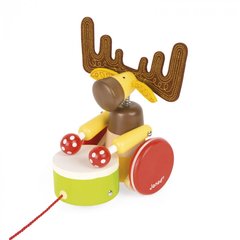 Janod Іграшка-каталка Лось з барабаном - купити в інтернет-магазині Coolbaba Toys