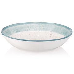 ARDESTO Тарілка супова Siena, 20см, порцеляна, біло-блакитний AR2920SWB фото
