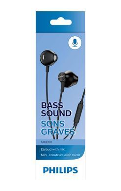 Philips Наушники In-ear TAUE101 3.5 mini-jack, Mic, Черный TAUE101BK/00 фото