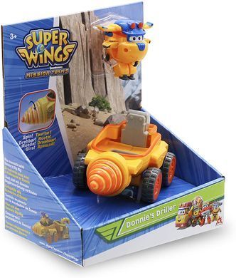 Super Wings Игровой набор Donnie's Driller, Бурильный автомобиль Донни EU730843 фото