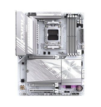 Gigabyte Материнская плата B850 A ELITE WF7 ICE sAM5 B850 4xDDR5 M.2 Wi-Fi BT DP Type-C ATX B850_A_ELITE_WF7_ICE фото