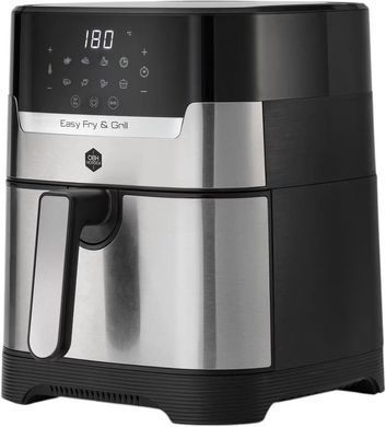 Tefal Мультипіч OBH Nordica EasyFry&Grill, 1550Вт, чаша-4.2л, сенсорне керув., від 40&deg;C до 200&deg;C, пластик, чорно-сірий AG505DS0 фото