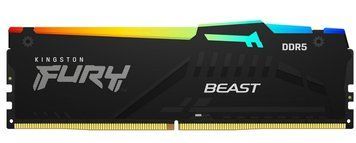 Kingston Память ПК Kingston DDR5 32GB 5600 FURY Beast RGB KF556C36BBE2A-32 фото