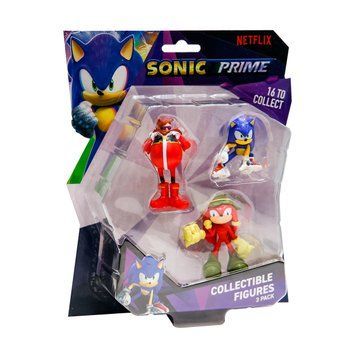 Набор игровых фигурок SONIC PRIME &ndash; СОНИК, НАКЛЗ, ДОКТОР ЭГГМАН (3 фигурки, 6,5 cm) SON2020D фото