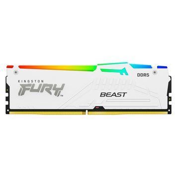 Kingston Память ПК DDR5 32GB 6000 FURY Beast Белый RGB XMP KF560C40BWA-32 фото