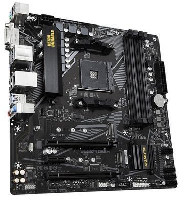 Gigabyte Материнська плата B550M DS3H sAM4 B550 4xDDR4 M.2 HDMI DVI mATX B550M_DS3H фото