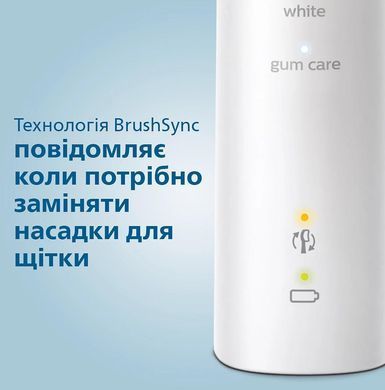 Philips Щітка зубна електр., ProtectiveClean 5100, 62т. колив/хв, насадок-2, футляр, білий HX6857/28 фото