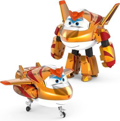Super Wings Игровая фигурка-трансформер Transforming Золотой Мальчик (Golden Boy) EU750231 фото