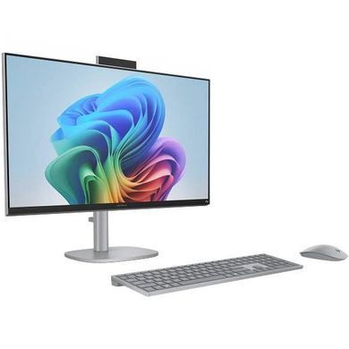 HP Комп'ютер персональний моноблок HP OmniStudio X 27" UHD IPS, Intel U7-256V, 16GB, F1TB, UMA, WiFi, кл+м, Win11, сріблястий D3SB7EA фото