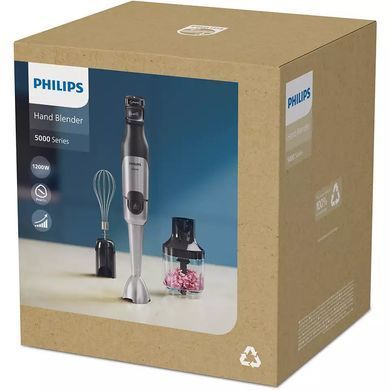 Philips Блендер Philips Series 5000, 1200Вт, 3в1, черный