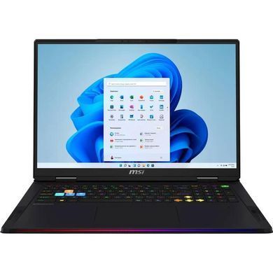 MSI Ноутбук MSI Raider 18 HX AI A2XWIG-251UA 18" UHD+, Intel U9-285HX, 64GB, F2TB, NVD5080-16, W11, чорний 9S7-182462-251 фото