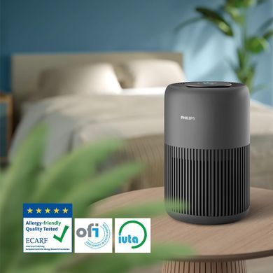 Philips Очиститель воздуха PureProtect Mini 900, 65м2, 250м3/час, HEPA +угольный фильтр, датчик качества воздуха, Wi-Fi, темно-серый