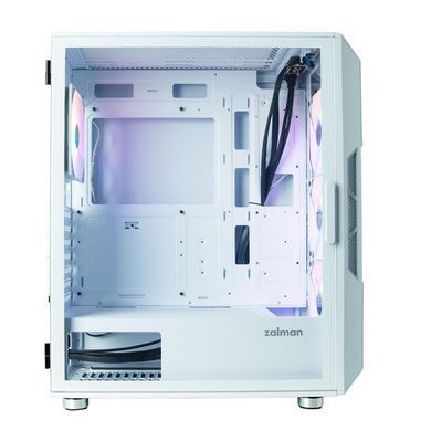 Zalman Корпус I3 Neo, без БЖ, 1xUSB3.0, 2xUSB2.0, 4x120mm RGB fans, TG Side Panel, ATX, білий I3NEOWHITE фото