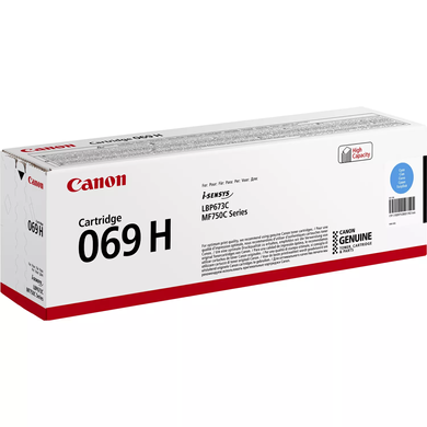 Картридж Canon 069H MF752Cdw/MF754Cdw/LBP673Cdw Cyan (5500 стр.) 5097C002 фото